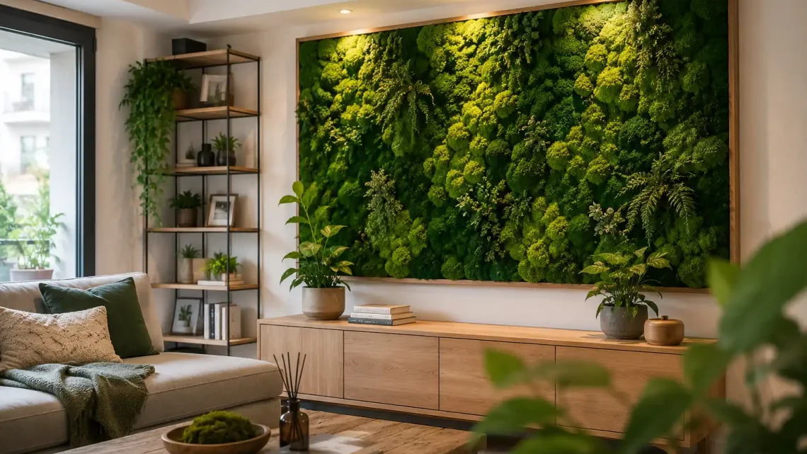 Décoration biophilique : comment créer un mur de mousse stabilisée chez soi ?