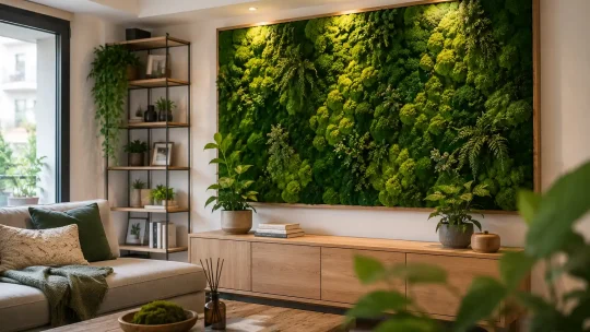 Décoration biophilique : comment créer un mur de mousse stabilisée chez soi ?